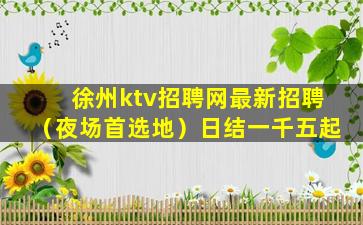 徐州ktv招聘网最新招聘（夜场首选地）日结一千五起